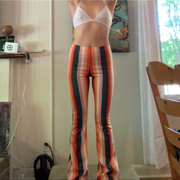 Colourful Stripped Flared Pants - Picture 4 of 6